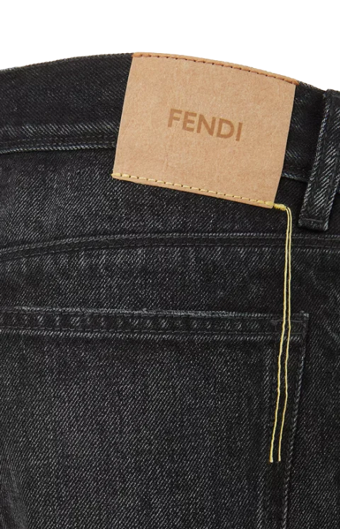 Slim-Fit Organic Cotton Denim Jeans in Black — снимка 3