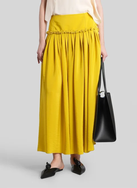 Дълга пола с плисиран дизайн Lanvin — снимка 4