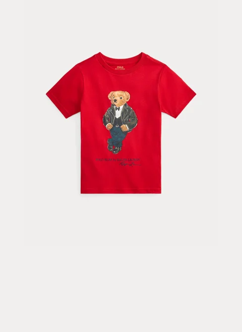 Тишърт с принт 'Polo Bear' Ralph Lauren Kids 2-7 — снимка 5