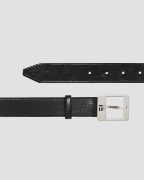 Black Leather Belt — снимка 2
