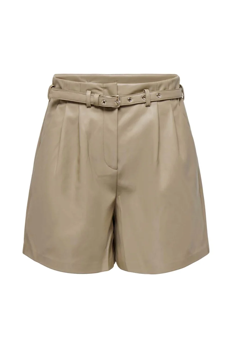 Къс панталон Onlheidi Faux Leather Shorts Noos Otw 15275421 17-1112 TCX weathered teak