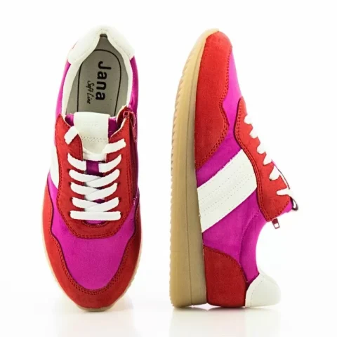 Дамски Сникърс Jana Softline – Jana Softline RED/FUCHSIA — снимка 6