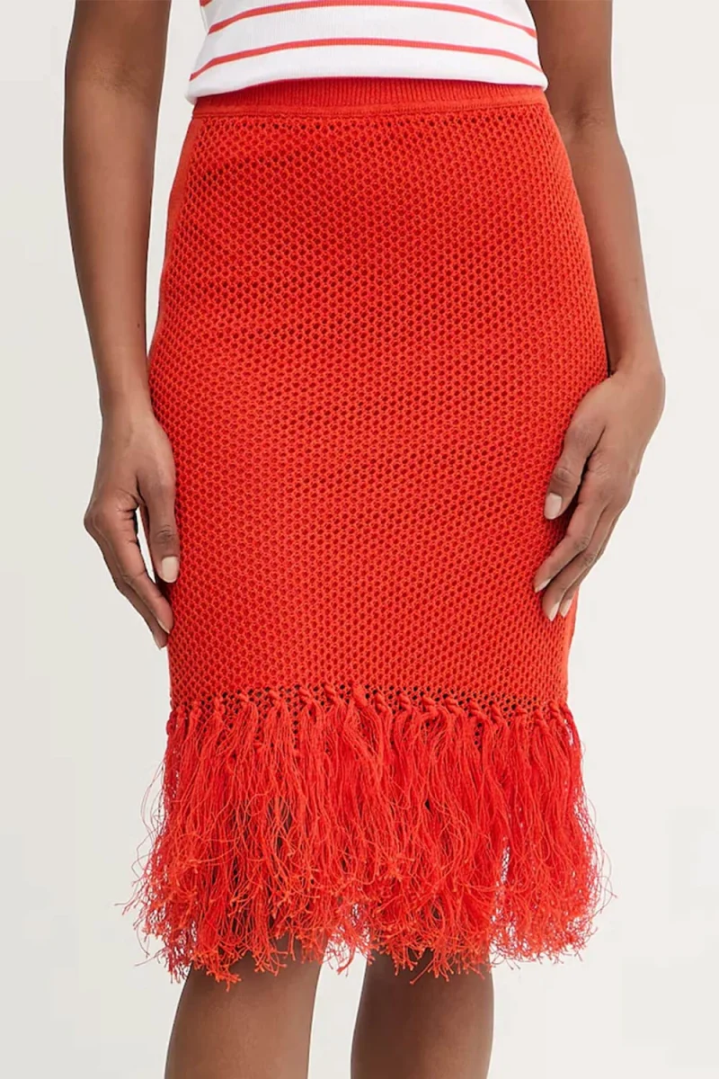 Пола Crochet Knit B2W12001 518 tangerine tango — снимка 2