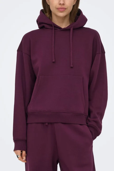 Суичър Onlbest L/S Hood 15338730 19-1718 TCX fig — снимка 2