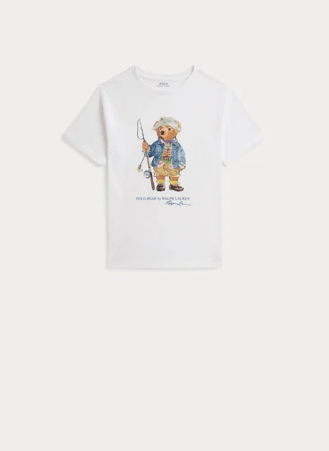 Тишърт с принт 'Polo Bear' Ralph Lauren Kids 7-14