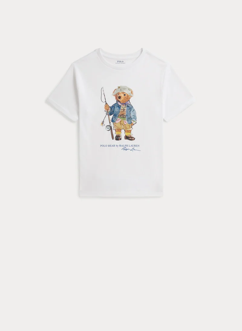 Тишърт с принт 'Polo Bear' Ralph Lauren Kids 7-14