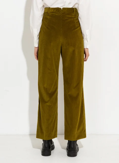 Панталон от рипсено кадифе Weekend Max Mara Ordine — снимка 10