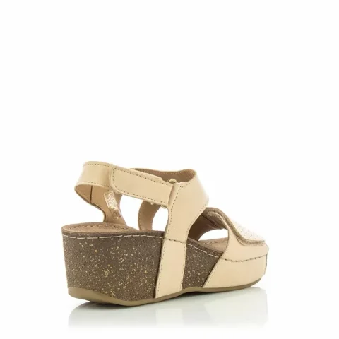 Дамски Сандали На Платформа COCONUT – 184.204 BEIGE — снимка 2