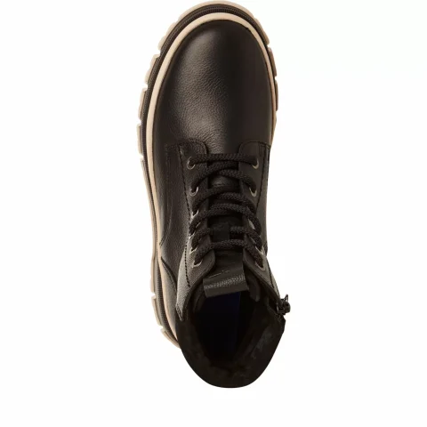 Дамски Равни Боти TAMARIS – 1-25200-45-003 BLACK LEATHER — снимка 5