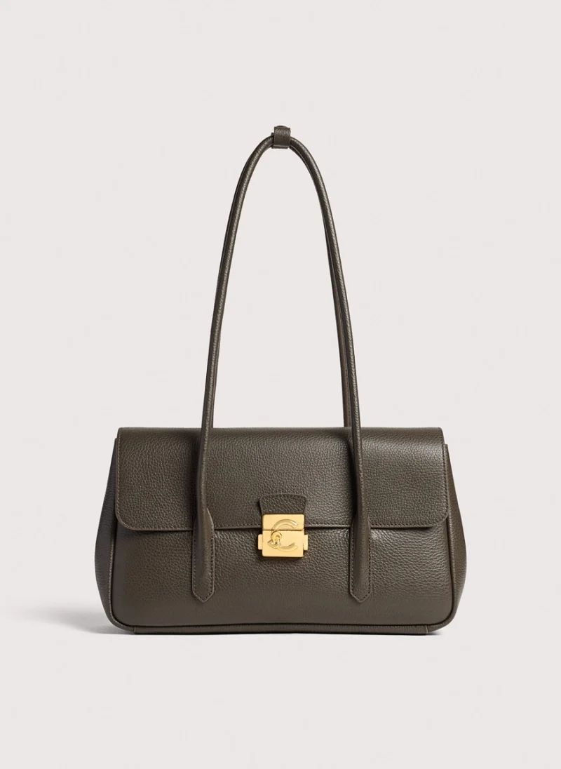Кожена чанта Coccinelle C-Me Lock large