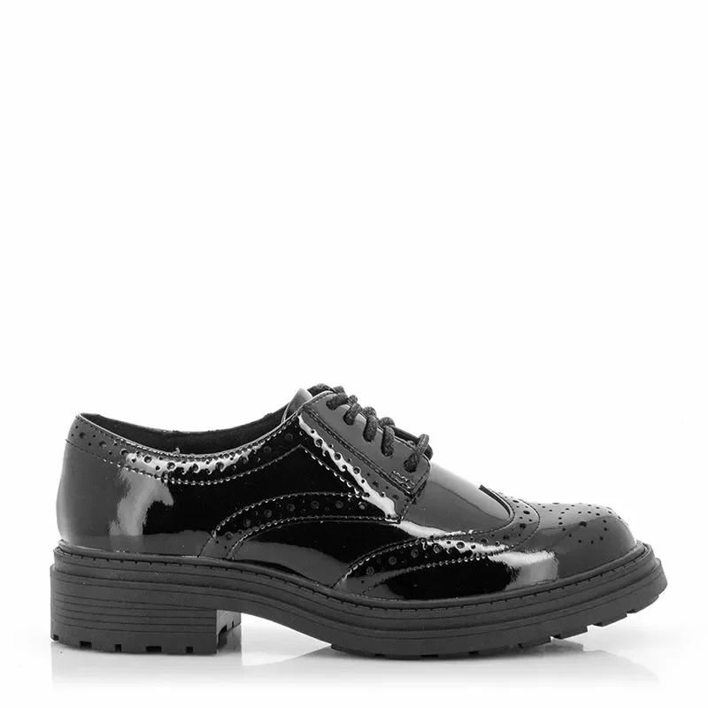 Дамски Ежедневни CLARKS – 26183171 ORINOCO3 DERBY BLACK PAT