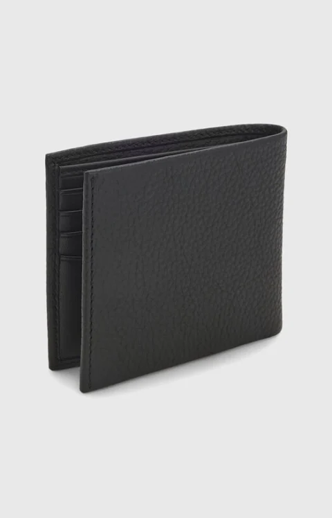 Портмоне от естествена кожа с контрастно лого — снимка 3