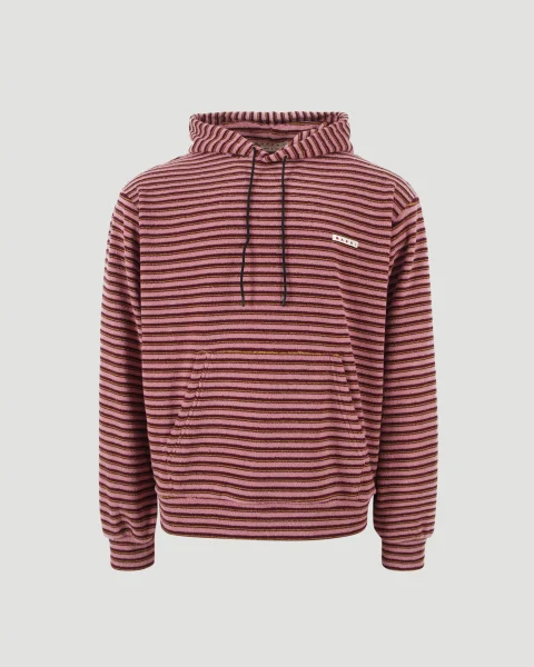 Layered Striped Hoodie