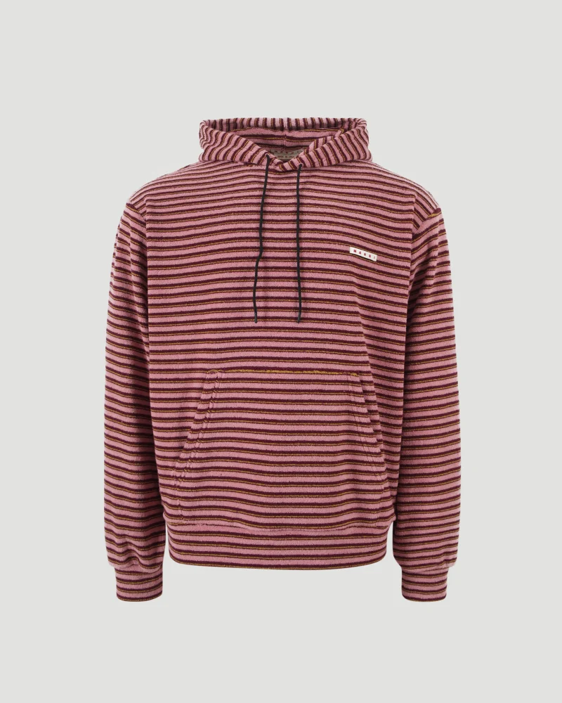 Layered Striped Hoodie