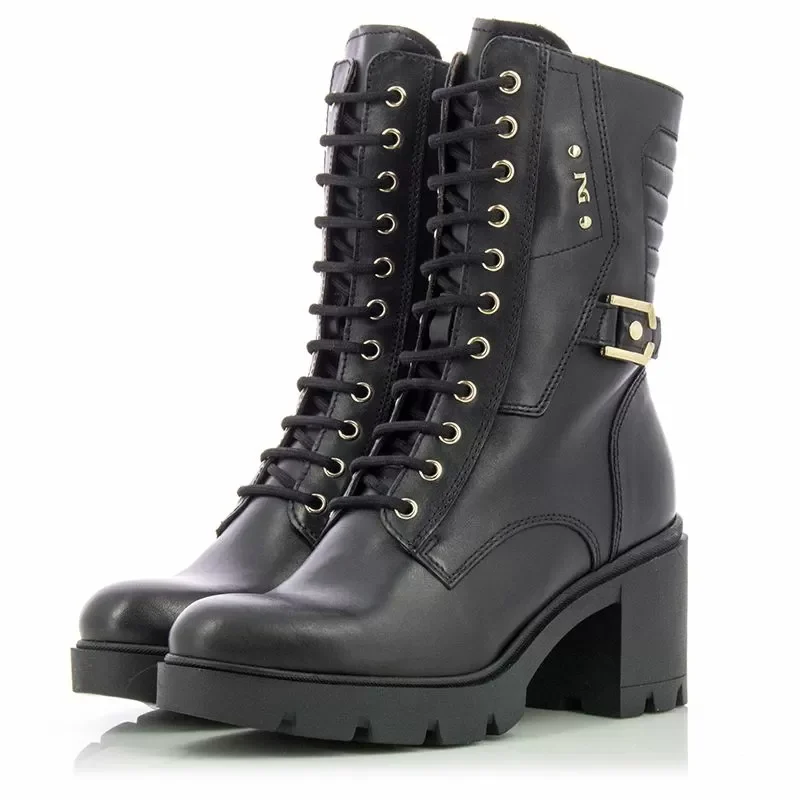 Дамски Боти На Ток NERO GIARDINI – I411902D NERO — снимка 3