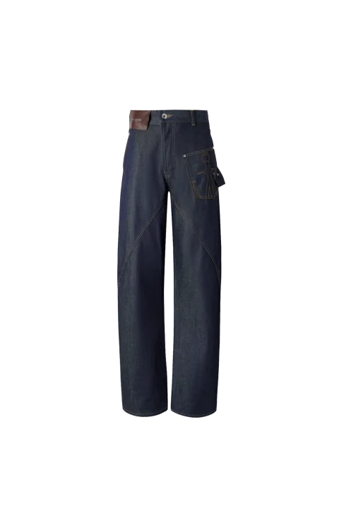 Twisted Workwear Denim Jeans in Indigo