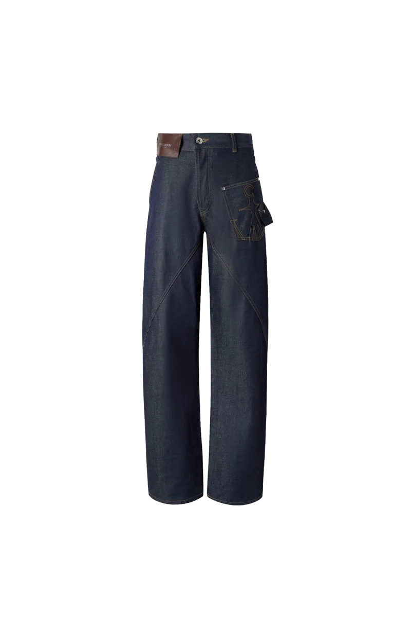 Twisted Workwear Denim Jeans in Indigo