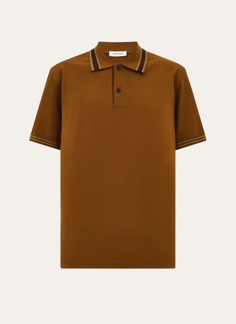 Памучен полошърт Ferragamo — снимка 4