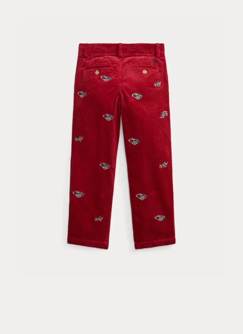 Панталон с бродирани детайли Ralph Lauren Kids 2-7 — снимка 5