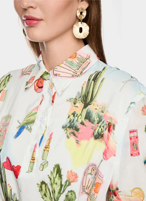 Рокля с колан 'Desert fiesta' Marc Cain Sports — снимка 4
