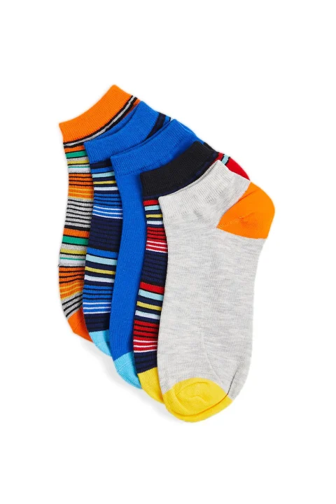 Чорапи (Pack of 5) Jaclagoon Stripe Short Socks 5 Pack 12210638 c-n10 black