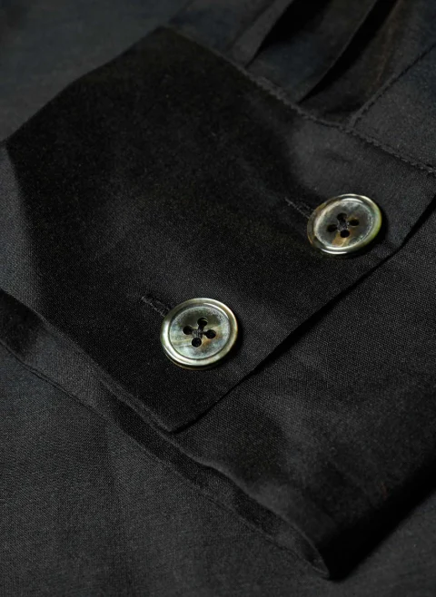 Риза от копринена органза Paul Smith — снимка 8