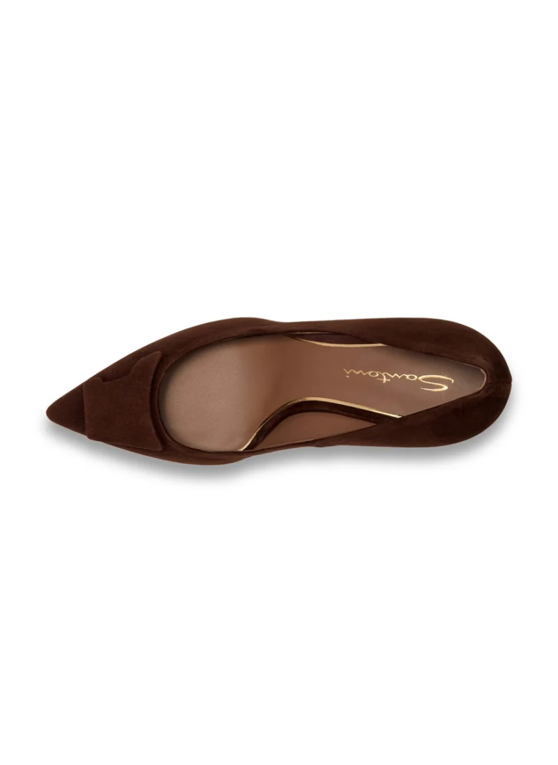Велурени обувки на ток Santoni — снимка 4
