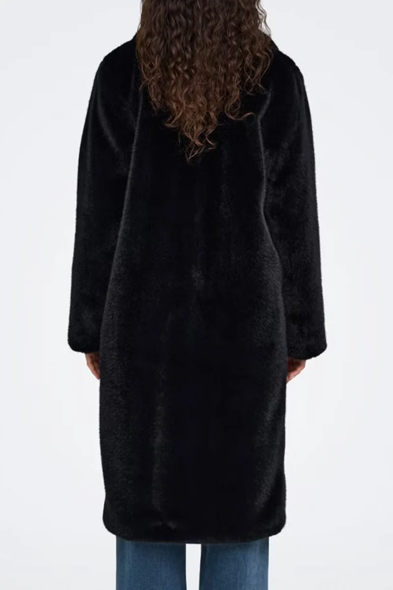Палто Onlemilie Faux Fur 15381281 C-N10 black — снимка 2