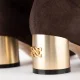 Дамски кафяви ботуши Casadei — снимка 4