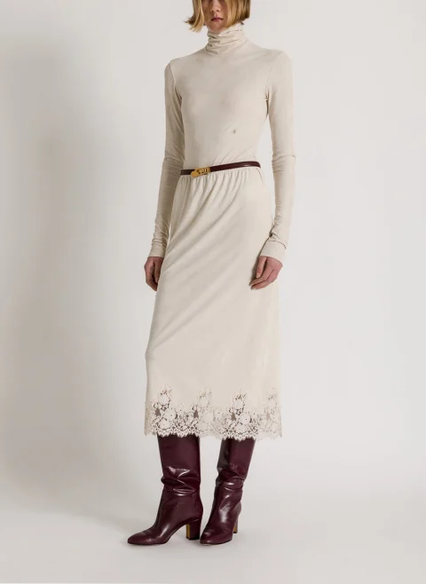Пуловер с бродерия Alberta Ferretti
