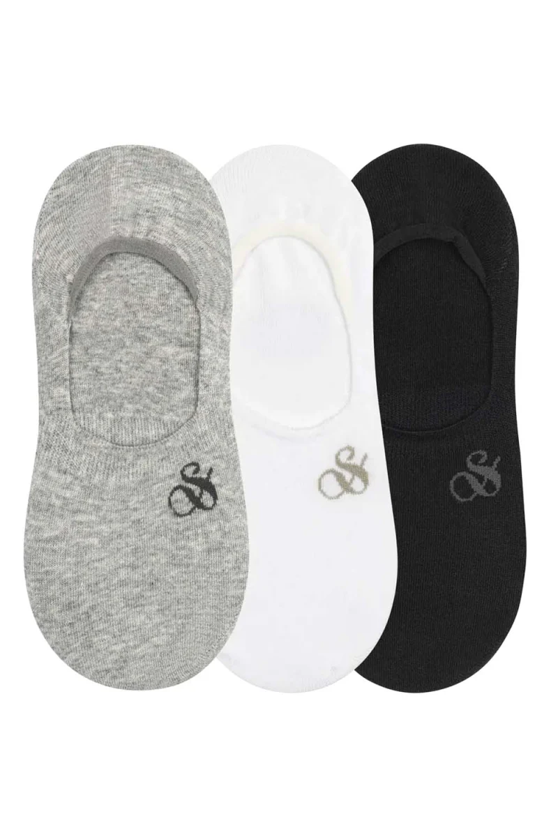Чорапи (Pack of 3) Non Terry Liner SS43313 SC030 medium grey