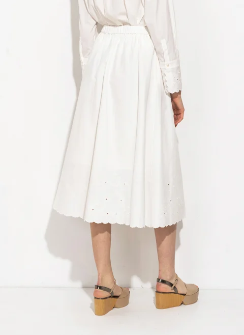 Дълга пола с бродирани детайли Weekend Max Mara Wkdpio — снимка 3
