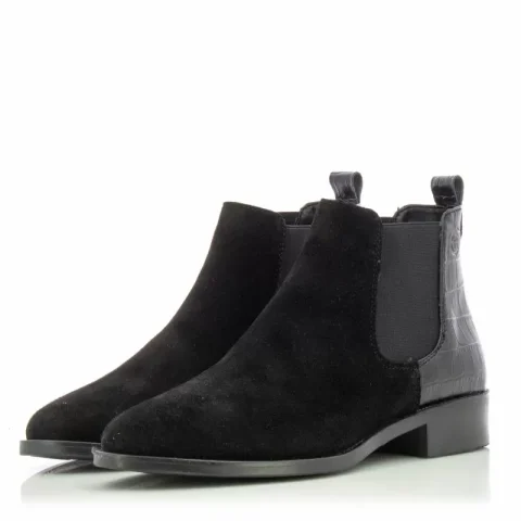 Дамски Равни Боти TAMARIS – 1-25376-41 017 BLK SUED/STR — снимка 3