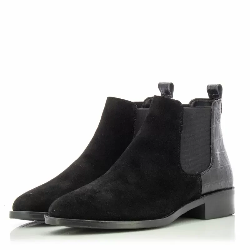 Дамски Равни Боти TAMARIS – 1-25376-41 017 BLK SUED/STR — снимка 3