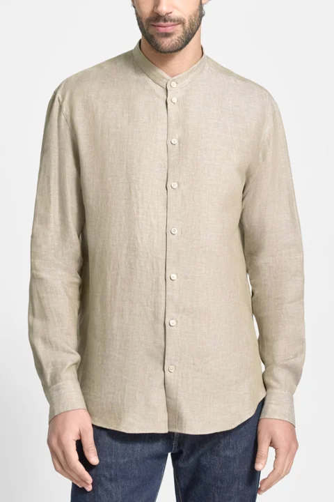 Риза EM000204TE10157 O1002 beige medio melange — снимка 2