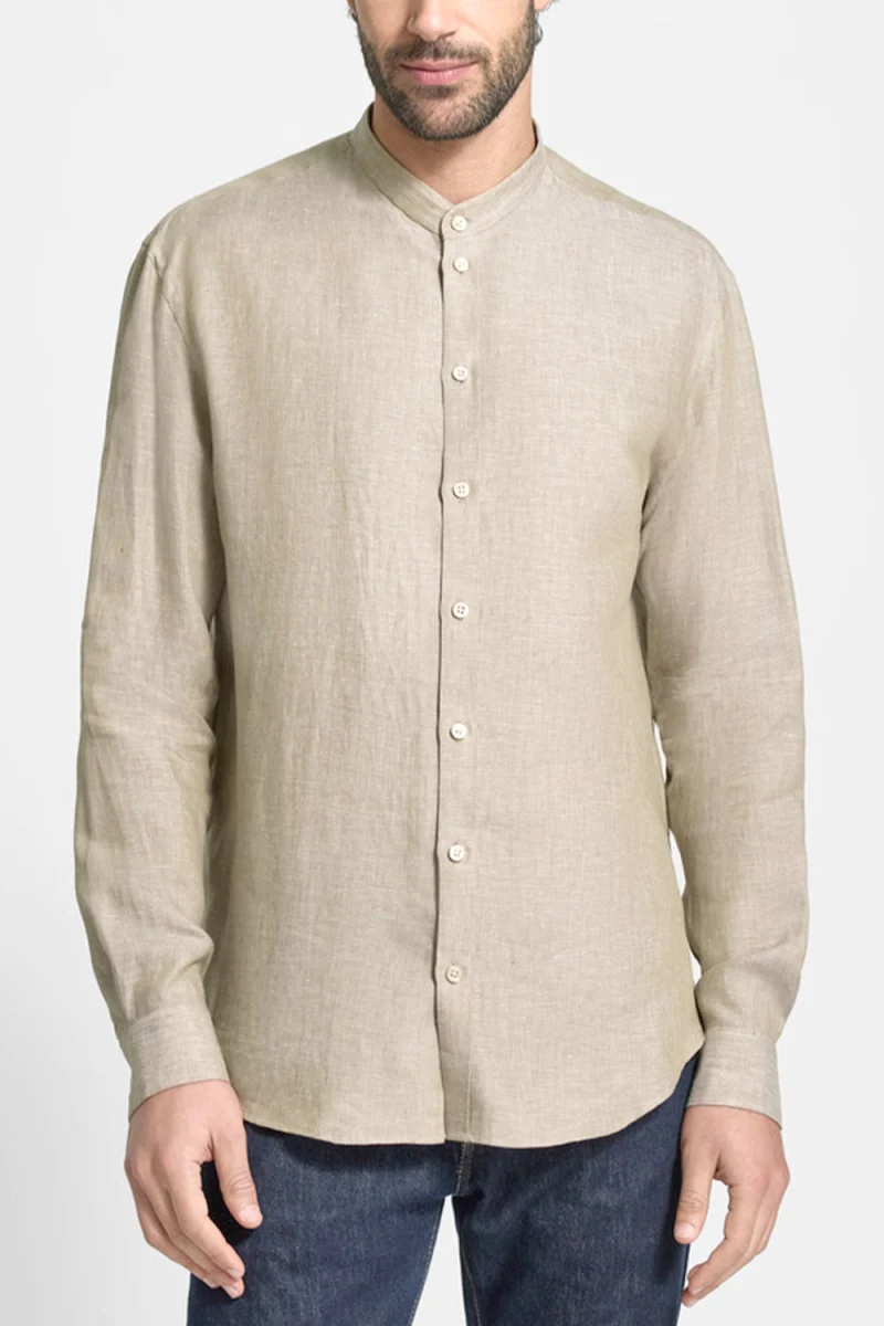Риза EM000204TE10157 O1002 beige medio melange — снимка 2