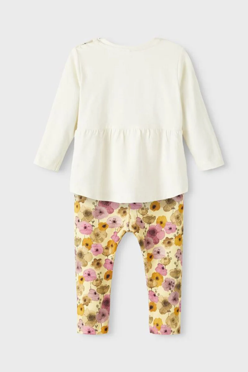 Детски Top Nbftabea Ls Top Set 13203714 11-0701 tcx whisper white — снимка 2
