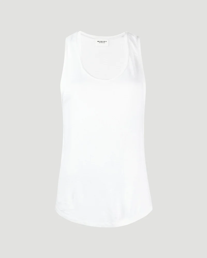 Arielle Linen Top in White