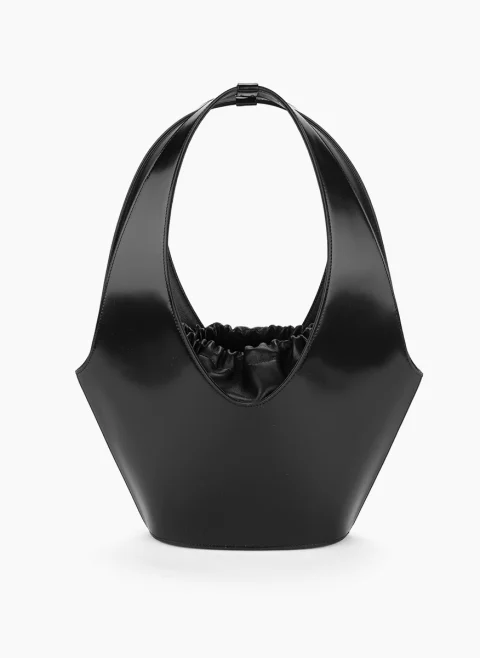 Кожена чанта 'Tote' Alberta Ferretti — снимка 3