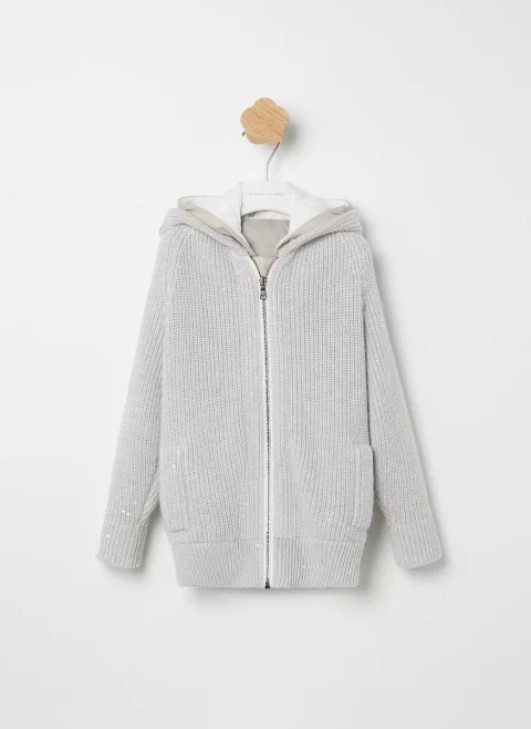 Жилетка от две части с кашмир Brunello Cucinelli Kids
