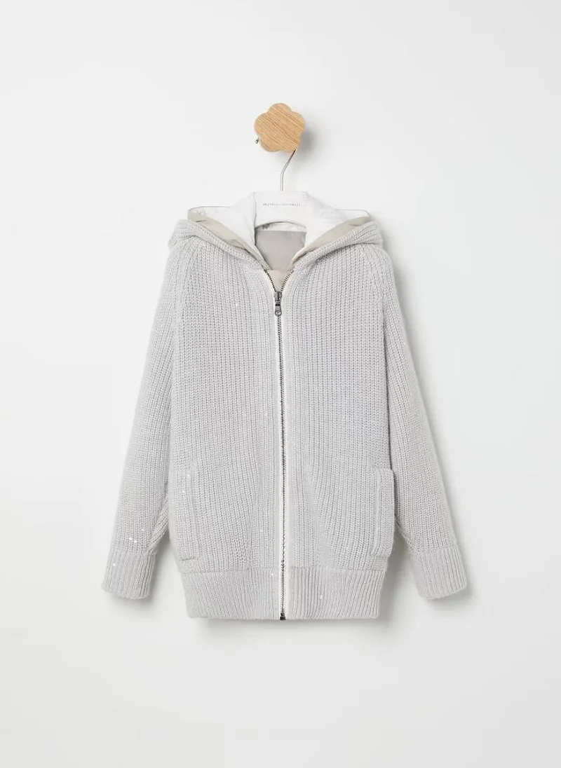 Жилетка от две части с кашмир Brunello Cucinelli Kids