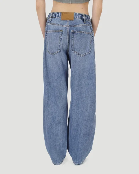 Logo-Embossed Denim Balloon Jogger Pants — снимка 2