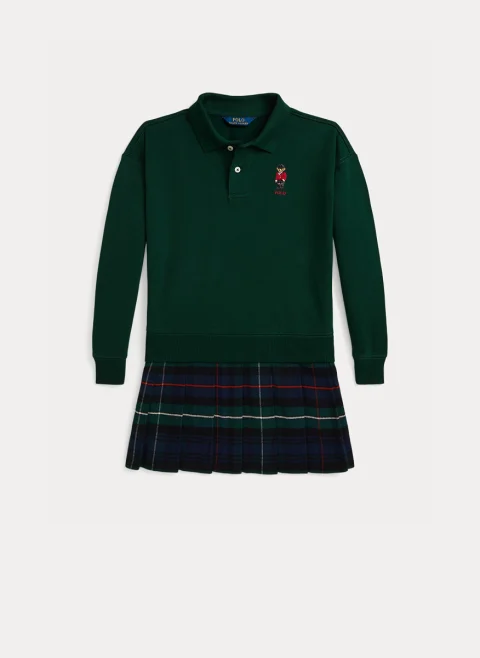 Рокля с бродерия '2 in 1' Ralph Lauren Kids 7-14 — снимка 4