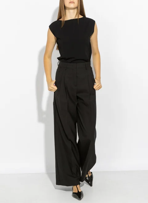Панталон от фина вълна Weekend Max Mara Wkdovvio