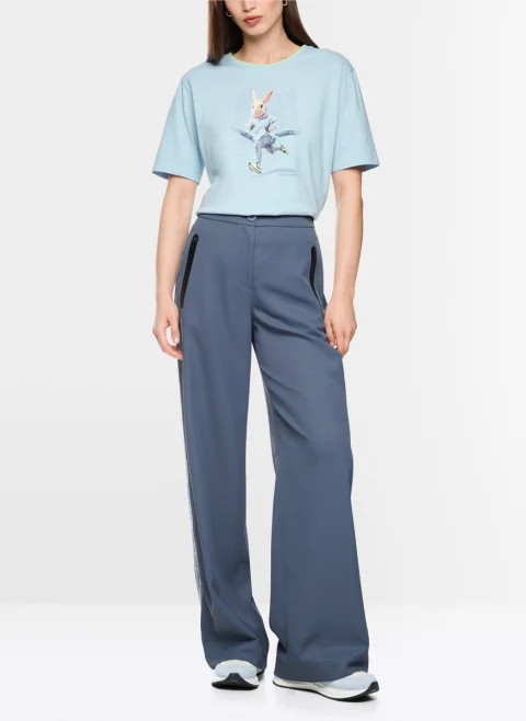 Тишърт с принт 'Rabbit' Marc Cain Sports — снимка 2