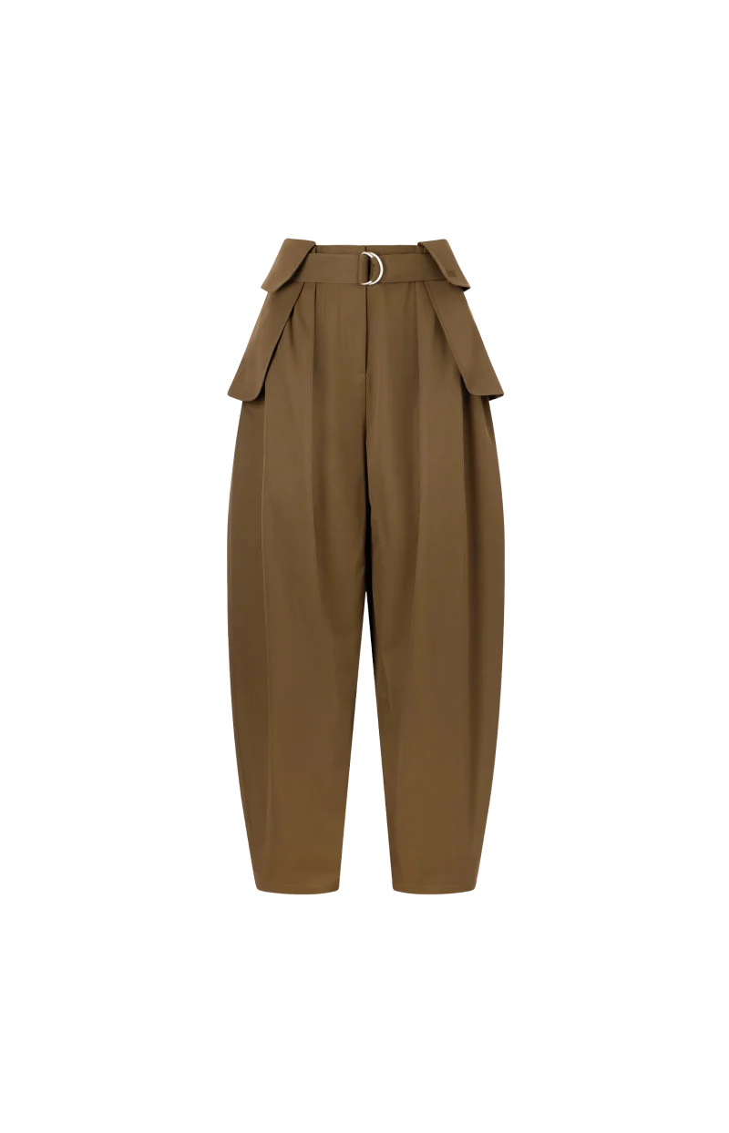 Cargo Trousers in Cotton and Silk