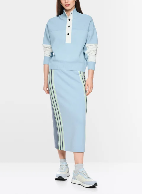 Пуловер с контрастни детайли Marc Cain Sports — снимка 2