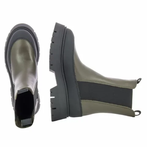 Дамски Равни Боти TAMARIS – 1-1-25461-29 710 OLIVE/BLACK — снимка 5