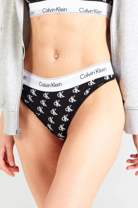 Бельо Thong LV00QF8518 JGJ collegiate logo small+black — снимка 2