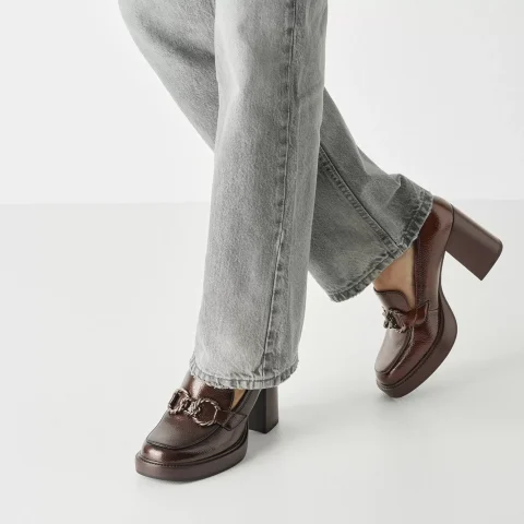 Токчета TAMARIS – 1-24413-45-359 BROWN PATENT — снимка 7